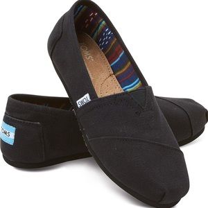Women’s black classic Toms